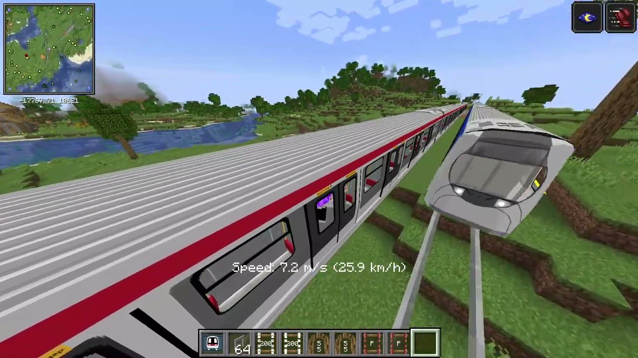 Minecraft Transit Railway 1.18.2   Singleplayer 屯馬綫(烏溪沙 Wu Kai Sha - 啟德 Kai Tak)