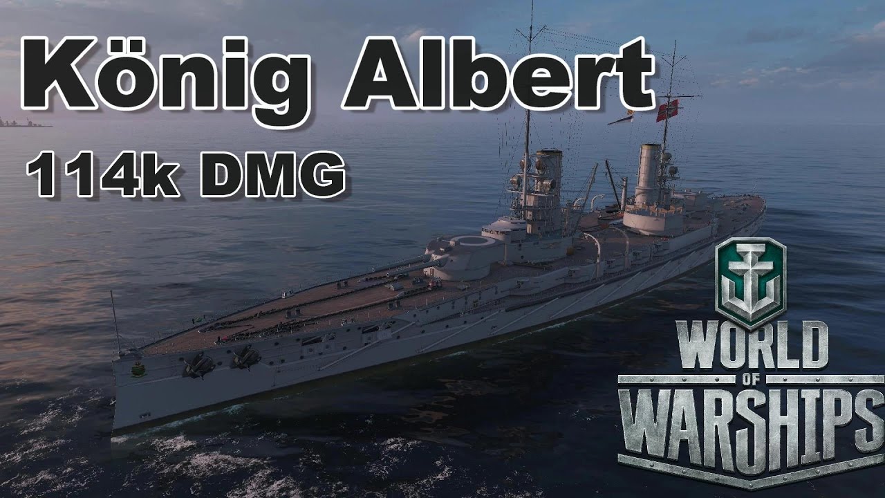 World of Warships: K&ouml;nig Albert, A Close Battle, 114k DMG