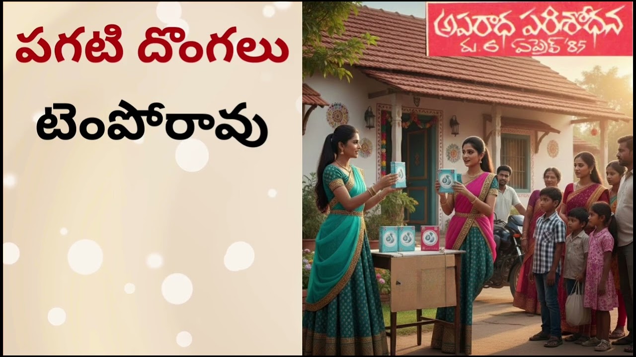 pagati dongalu/Temporao/Suspense Thriller Telugu Audio story Sri Kadha Sudha