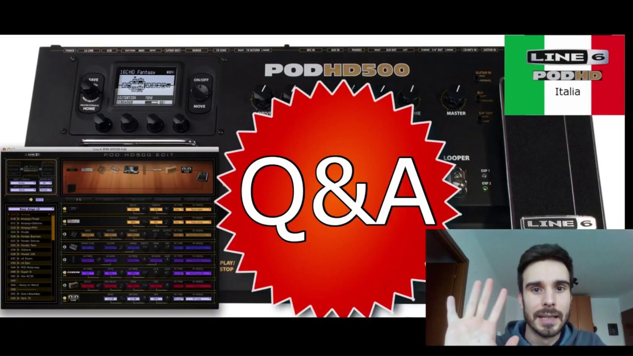 La nuova Guida al Tone Matching, come copiare qualsiasi suono, e altro… | Line6 Pod HD ITA Q&A #4