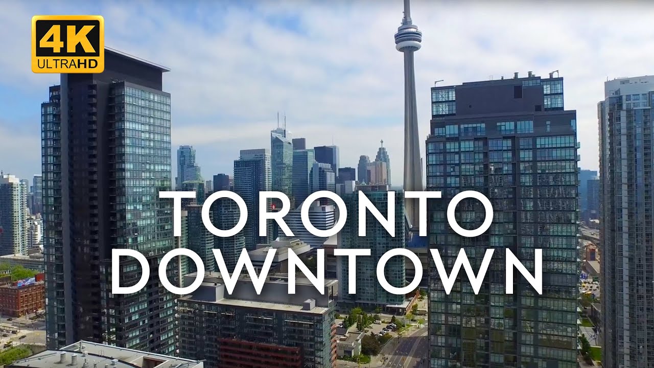 Downtown Toronto, Canada from Above 🇨🇦 [4K]