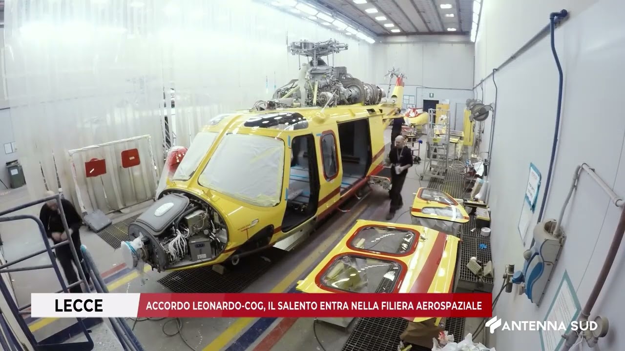 20 MARZO 2026   LECCE   ACCORDO LEONARDO COG, IL SALENTO ENTRA NELLA FILIERA AEROSPAZIALE