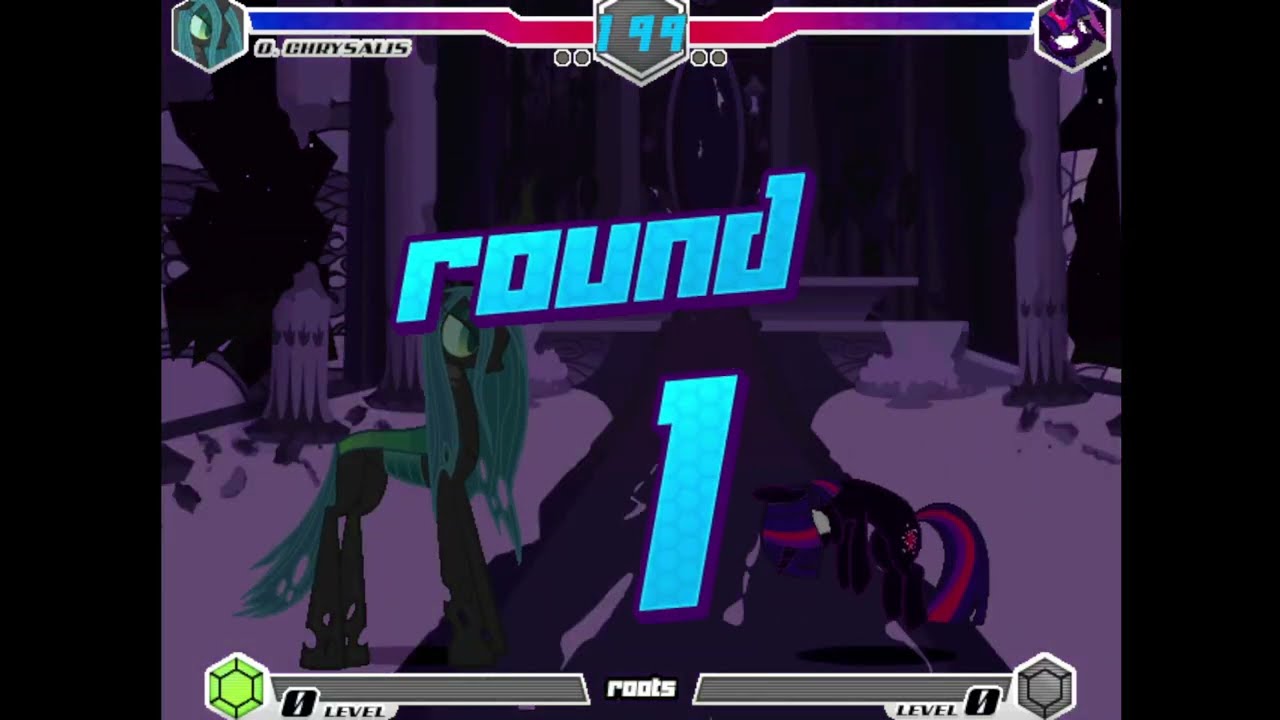 Fighting is Magic: Roots - Queen Chrysalis vs Nightmare Sparkle