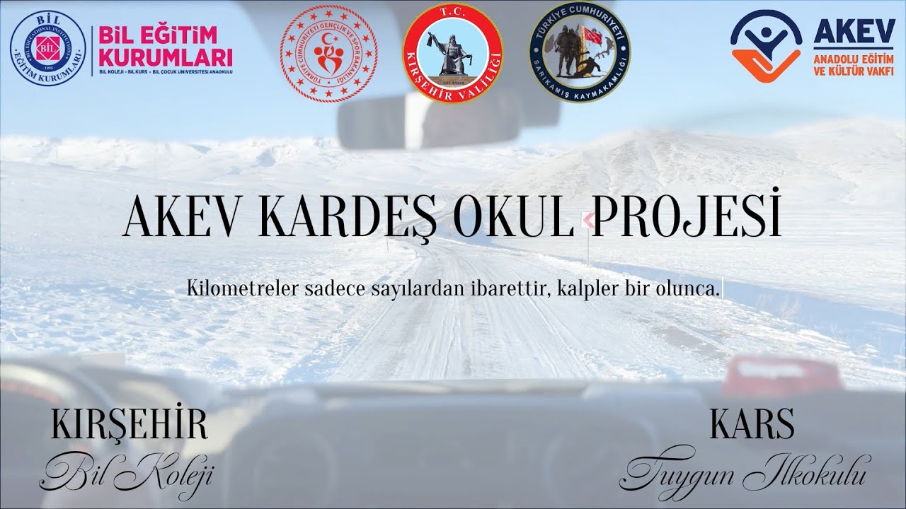 Kırşehir Bil Koleji AKEV Kardeş Okul Projesi Kapsamında Kars Tuygun İ.O. Ziyaret Gerçekleştirdik.