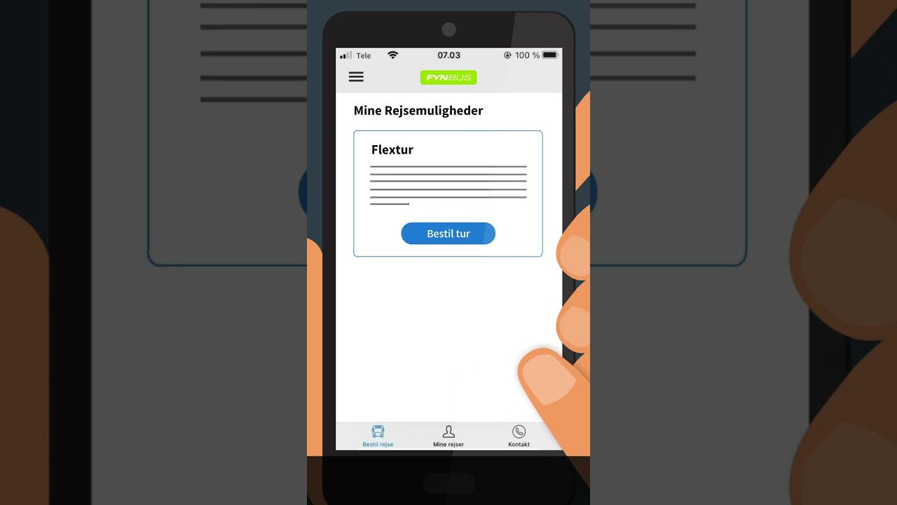 Sådan bestiller du i appen Flextrafik