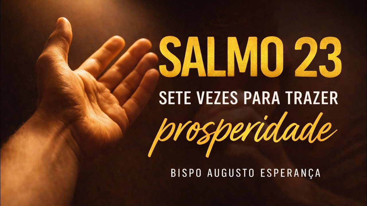 7x O SALMOS 23 PODEROSA ORAÇÃO PARA TRAZER PROSPERIDADE 🛑 DIA 10/01/26 @bispoaugustoesperanca7974