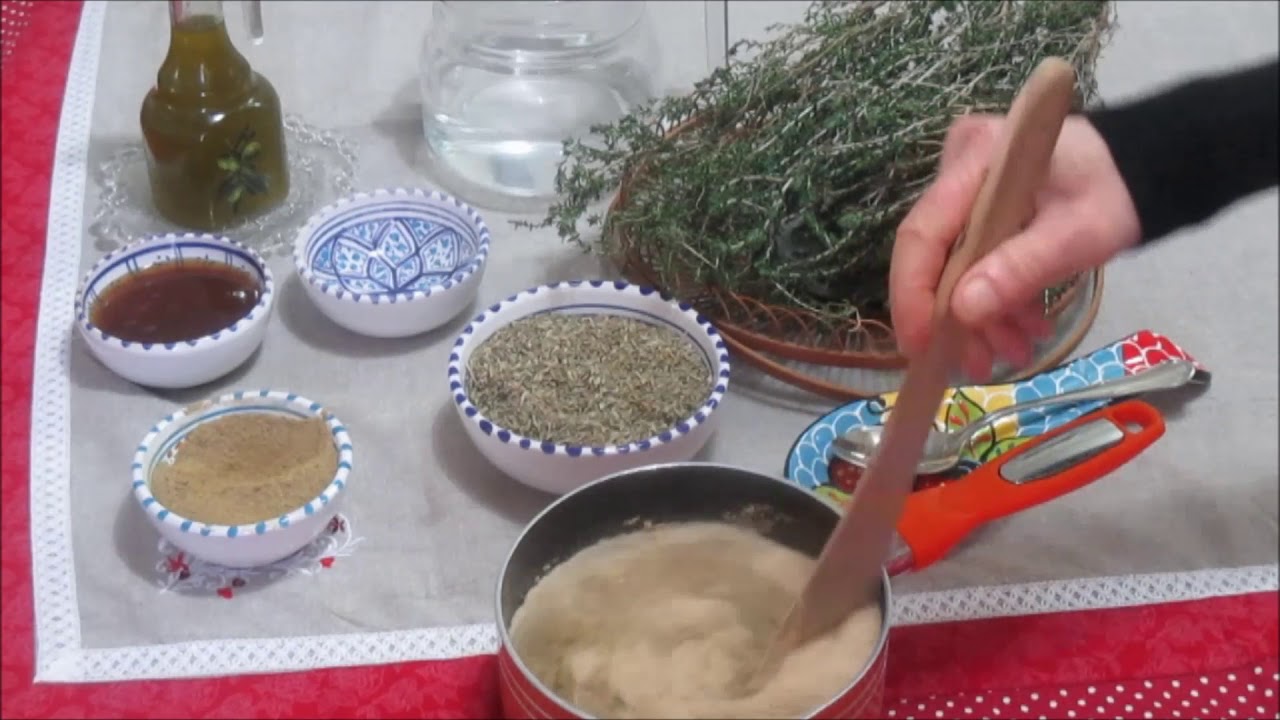 Assida au Thym recette Tunisienne عصيدة الزعتر وصفة تونسيّة سهلة التحضير وصحية