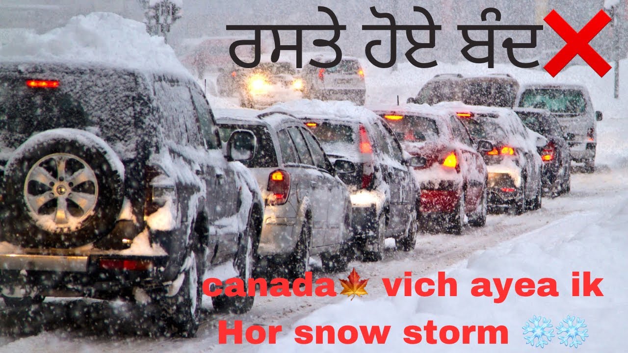 Snow storm in Canada🍁|| studentlife || Dangerous storm || #shortvlog || Brampton|| canada