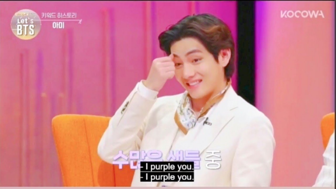 Taehyung explains  "I purple You"💜  Meaning 