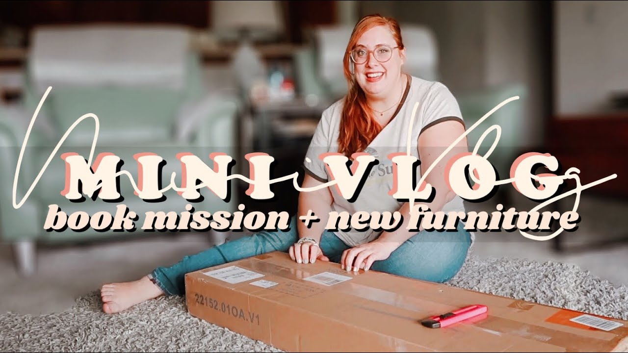 MINI VLOG 📚 Ohio Library Book Mission + New Loft Furniture || Cassandra Joy