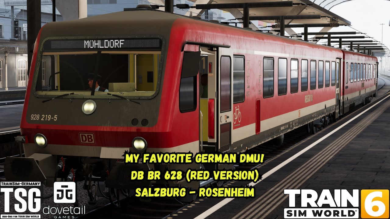 My Favorite German DMU! | DB BR 628 (Red Version) | Salzburg - Rosenheim | TSW6
