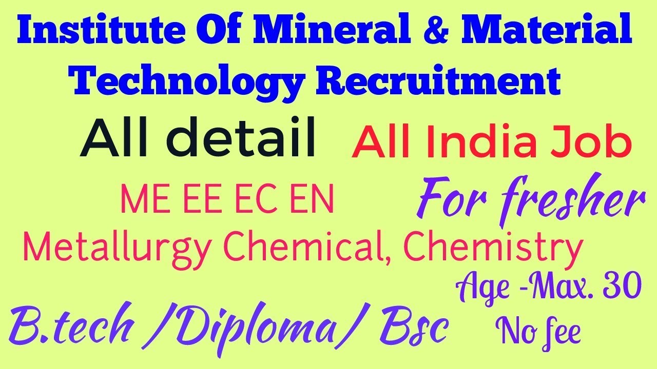 CSIR Recruitment -2018-19for fresher B.tech / Diploma/,Bsc/MSC