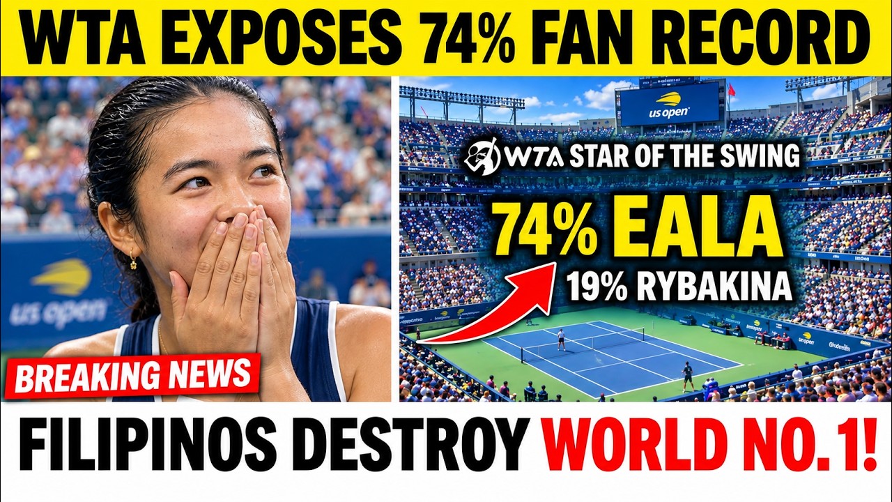 WTA IN SHOCK As Alex Eala DESTROYS World No.1 With 74% Fan Vote!