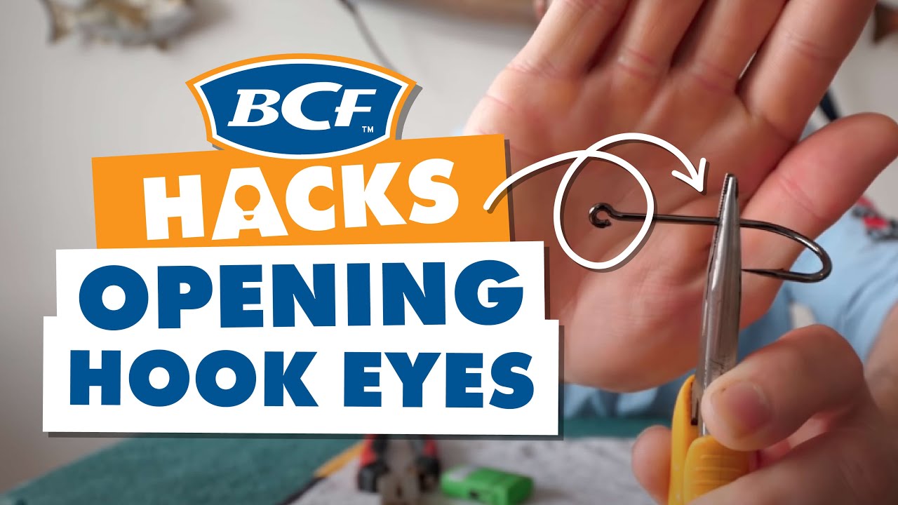 Opening Fishing Hook Eyes - DIY Ganged Hooks