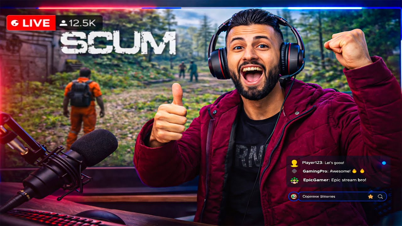 بث سكم سرقة البيوت اعلان الدمار الشامل😱 SCUM Live