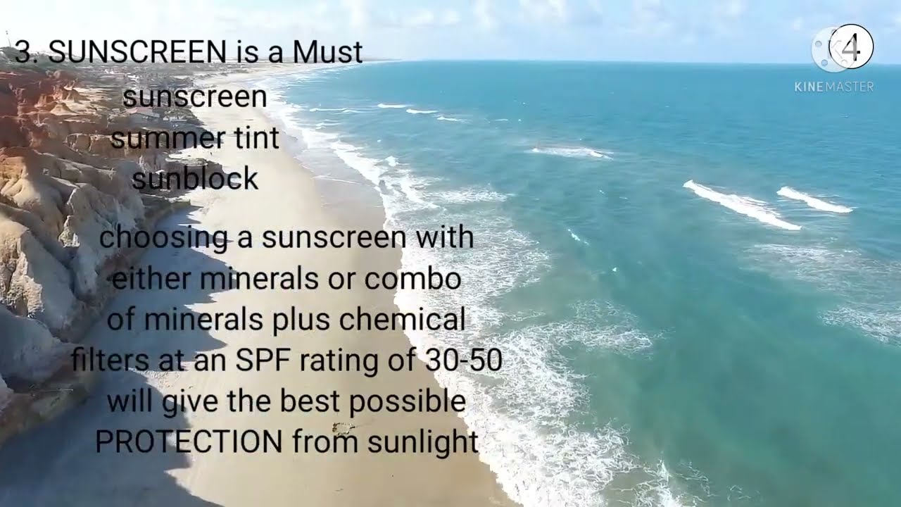 5 SUMMER SKIN CARE TIPS/ footage of beach/ Slav tv
