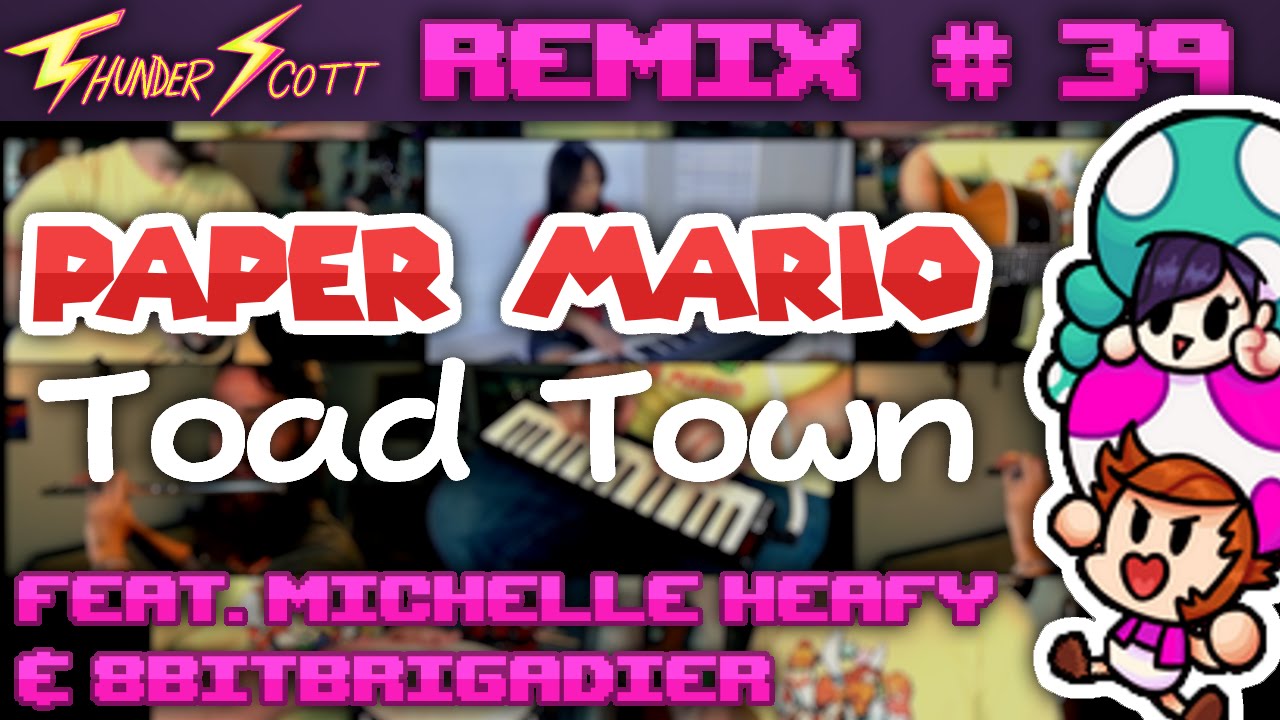 Paper Mario: Toad Town - Acoustic Remix || ThunderScott (ft. Michelle Heafy & 8BitBrigadier)