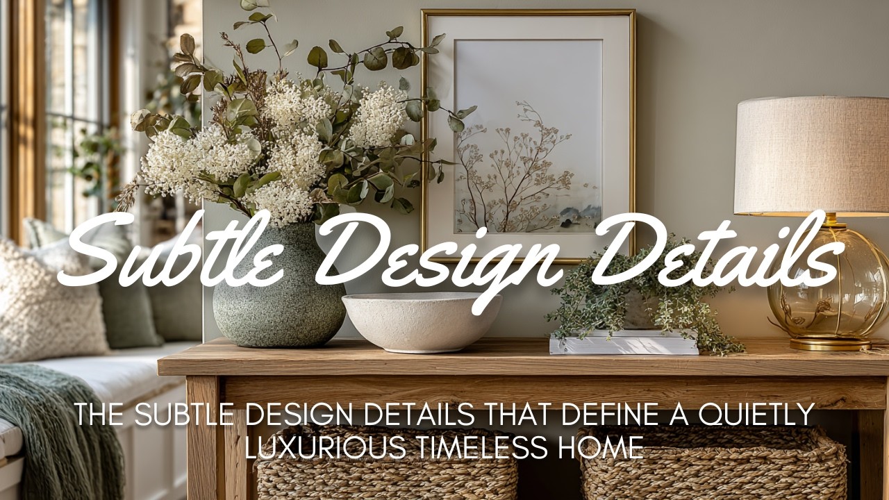 🌸 Изысканные детали дизайна, определяющие сдержанную роскошь и вневременную элегантность дома