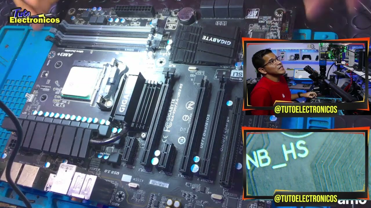 GA-990FXA-UD3 R5 REPARACION, SUBFUENTE, RT8120, VOLTAJE DE RAM, VCORE, CHARLA EN VIVO GOOGLE MEET,