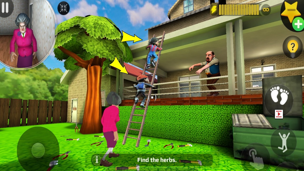 Scary Teacher 3D - Новое обновление - тролль мисс Т упала лицом вниз, так весело, часть 5525 #sca...