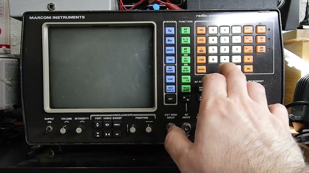 Manual de funcionamiento basico del Marconi 2955