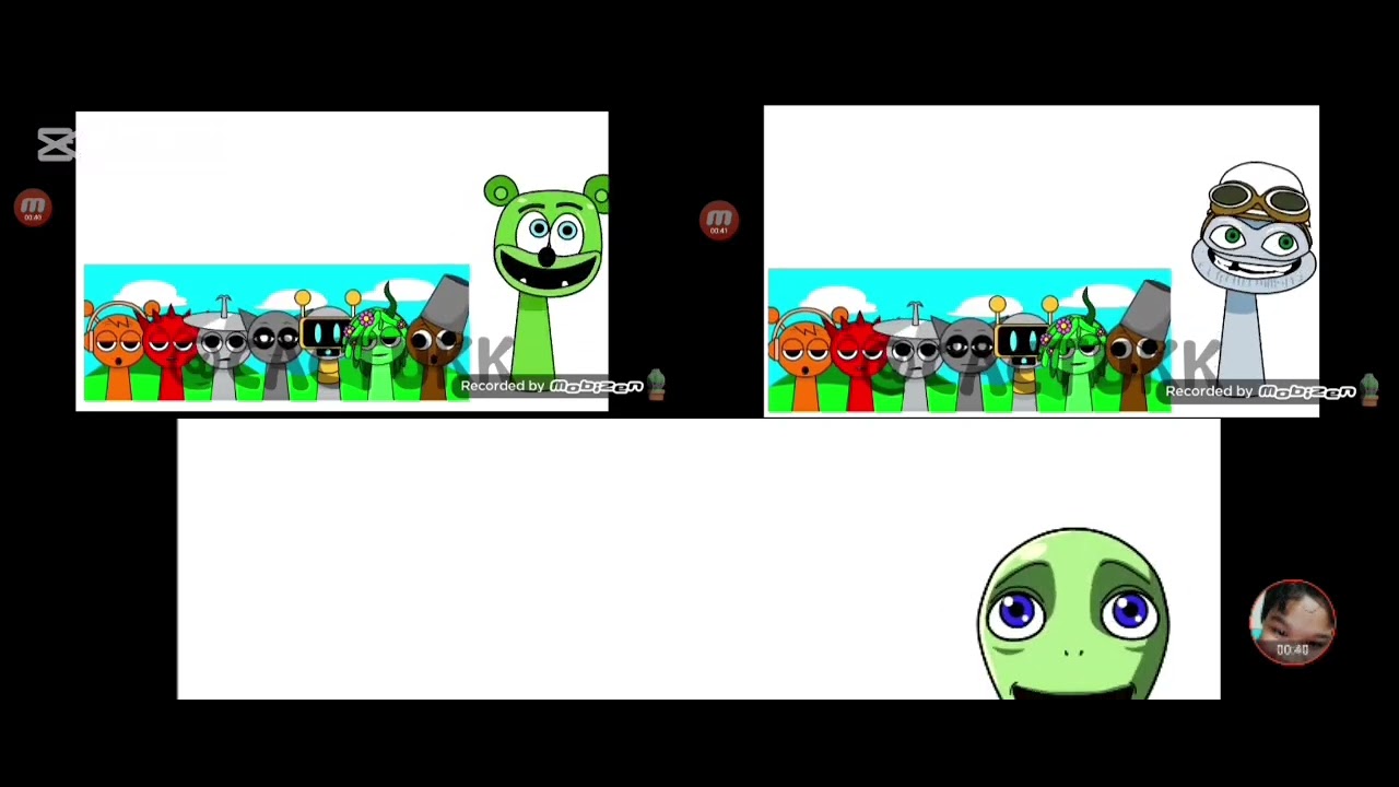 Gummy bear crazy frog davedosita sprunki oc
