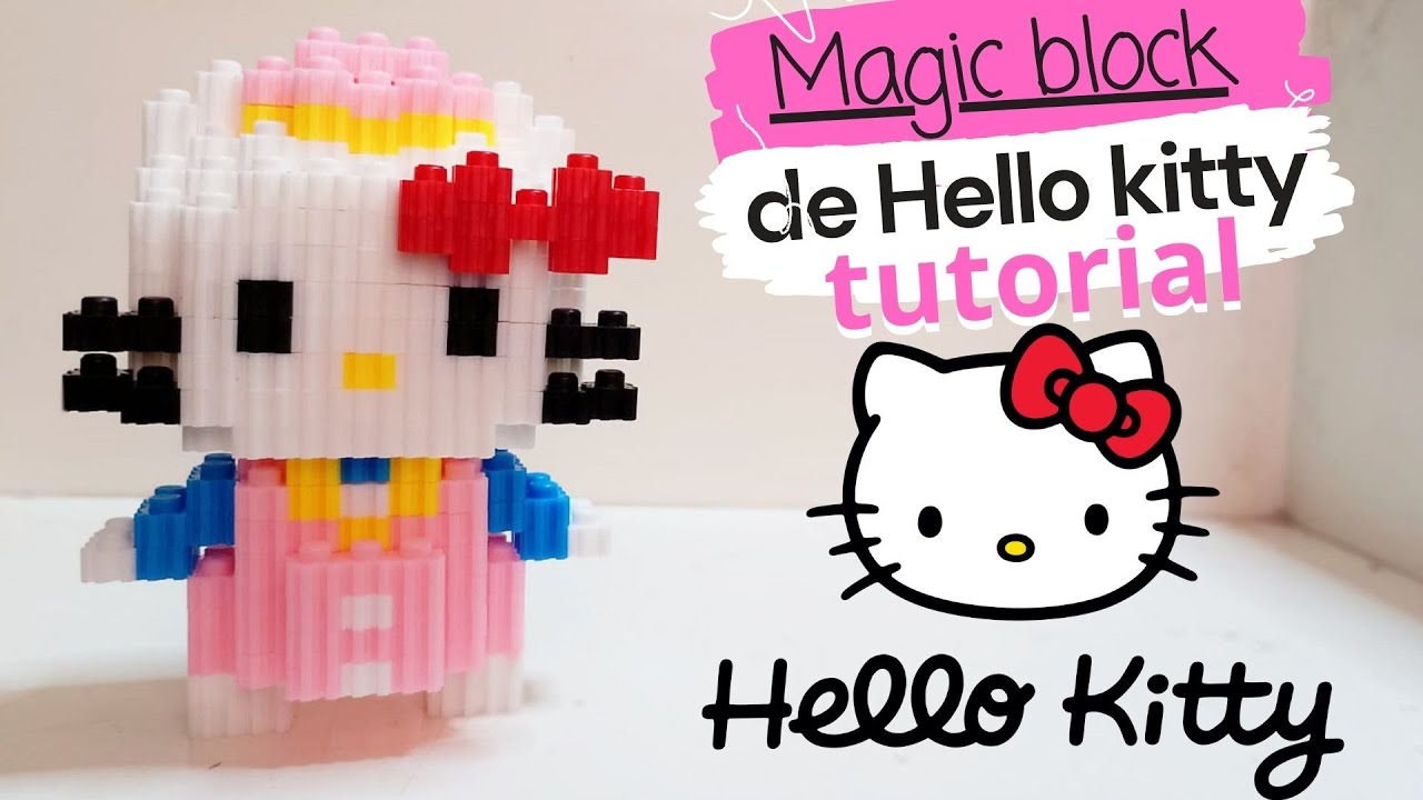 Como construir a Hello kitty tutorial | Magic Block instrucciones #sanrio #hellokittyandfriends