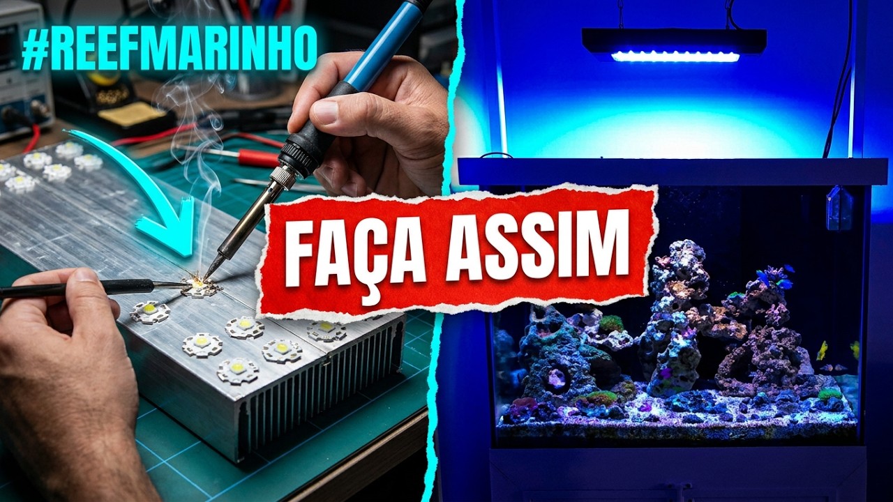 Luminária LED para Aquário Marinho: Passo a Passo Completo e Dicas Profissionais #reefmarinho