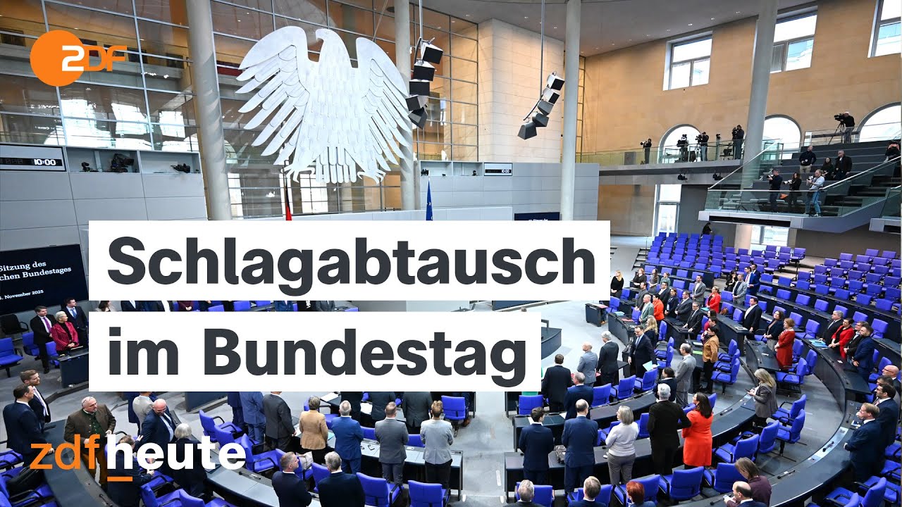 Generaldebatte zum Haushalt - u.a. mit Bundeskanzler Merz | ZDFheute im Parlament