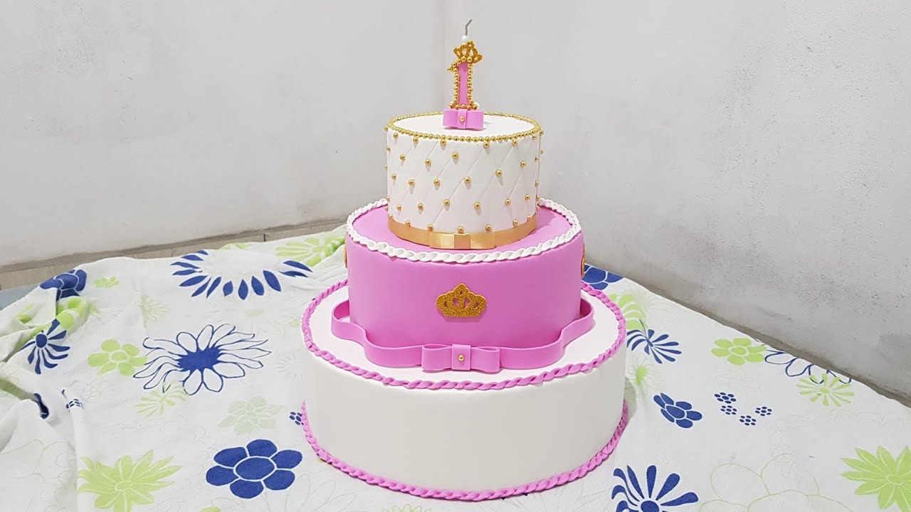 Como decorar bolo fake de papelão com e.v.a