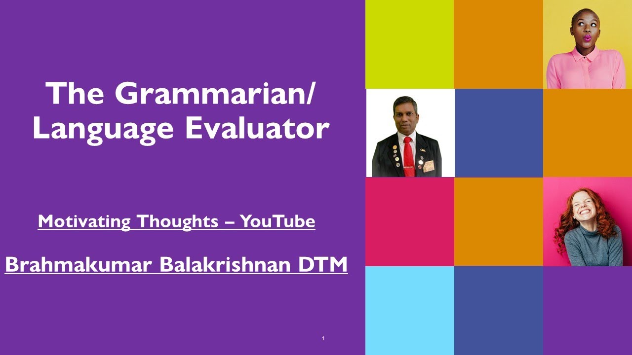 Day 94 of 365:The Grammarian [Part 1]#Evaluator #Language #English #Speak #Talk #grammar
