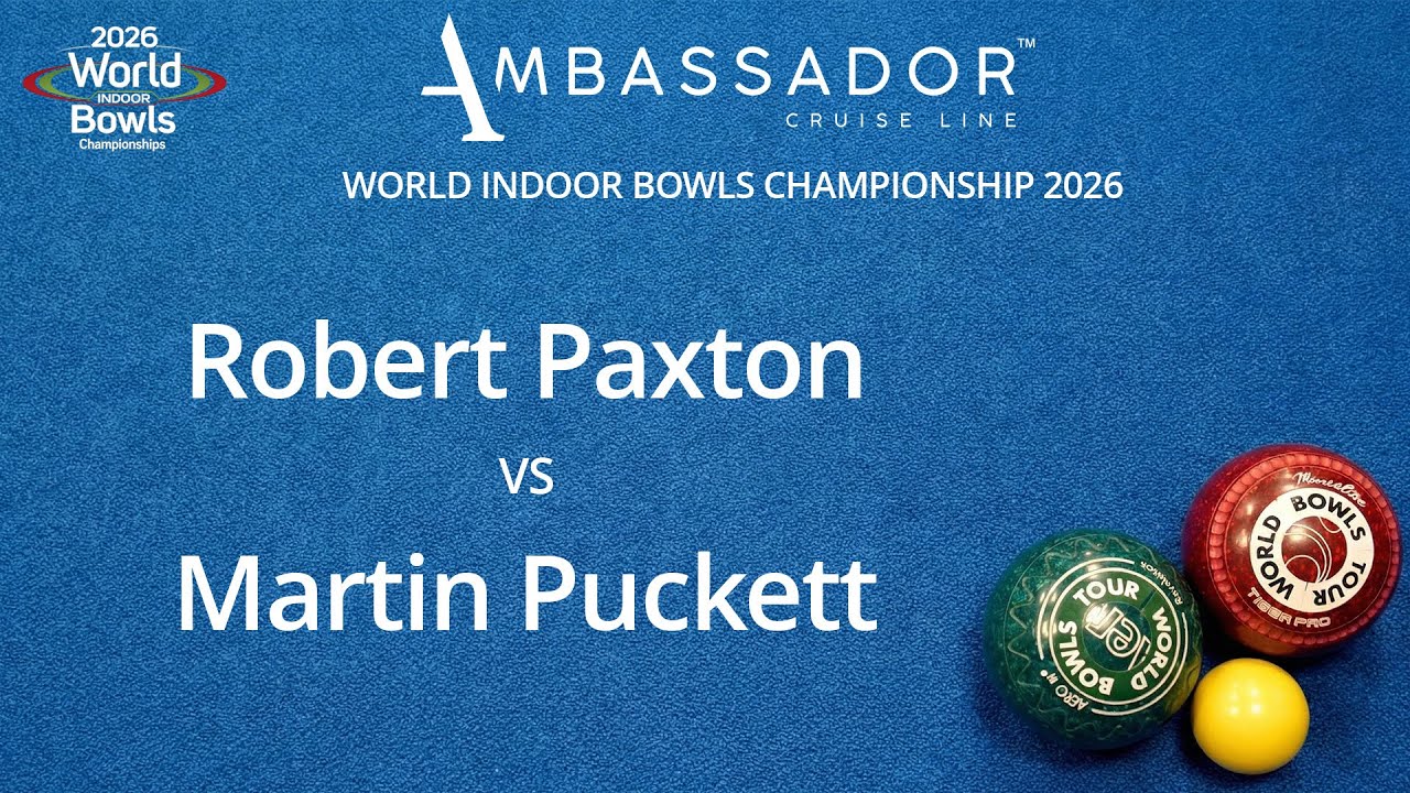 World Indoor Bowls Championship 2026 Robert Paxton vs Martin Puckett - Day 15 Match 3