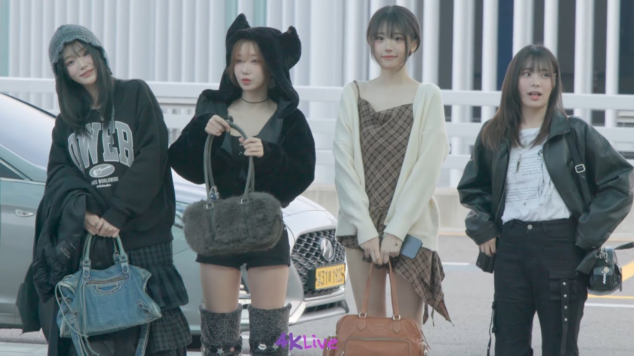 QWER 큐더블유이알 Incheon ICN Departure to New York for 1st World Tour Rockation 251030
