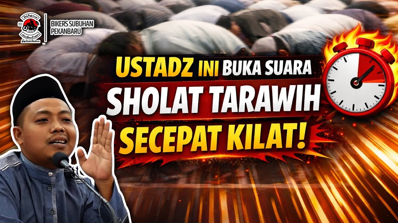 Ustadz Ini Buka Suara Sholat Tarawih Secepat Kilat | Ustadz Muhammad Ridwan