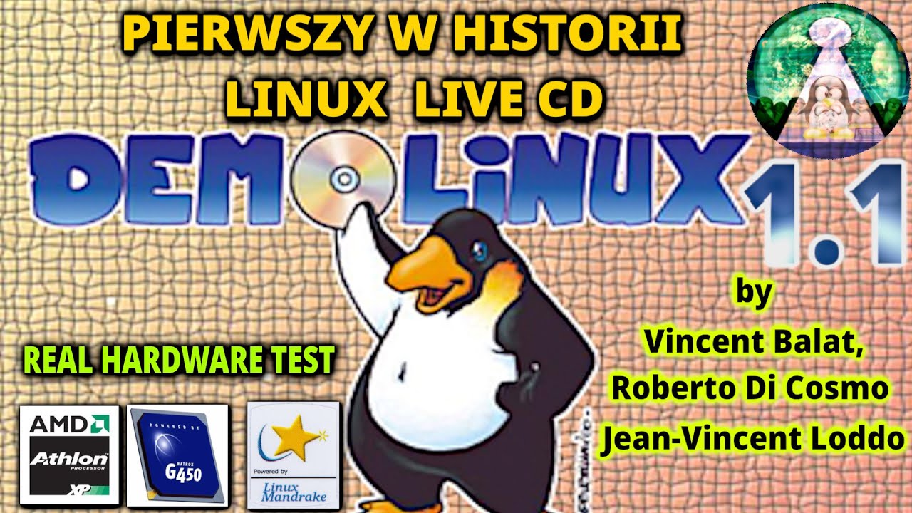 RETRO LINUX DemoLinux 1.1 Pierwszy w historii Linux na LiveCD z 1998 roku. Powered by Mandrake 6.1