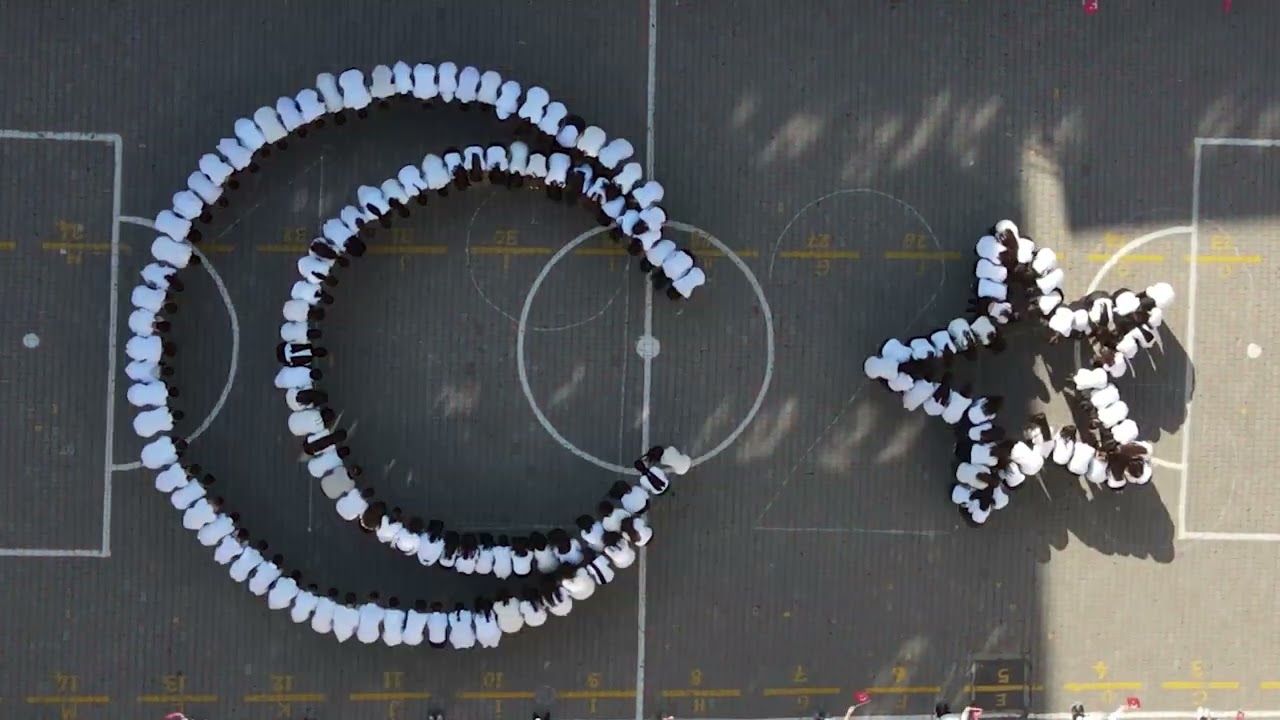 Bağcılar Barbaros Anadolu Lisesi 29 Ekim Cumhuriyet Bayramı Koreografisi - Drone çekimi
