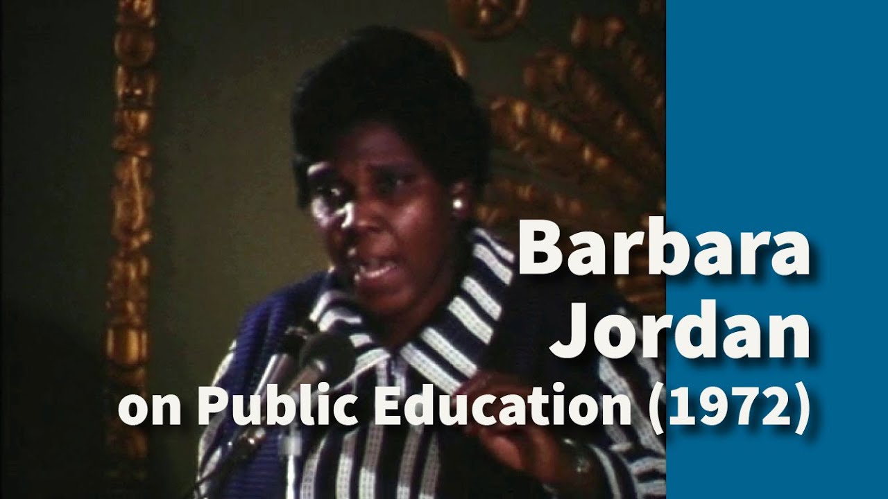 Barbara Jordan on Public Education | Segment from The KHOU-TV Collection (1972)