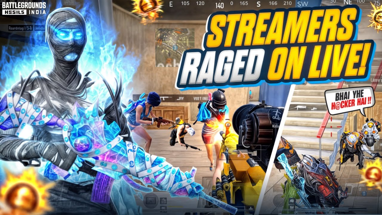 5+ STREAMERS Raged on Live Stream‼️ | ZELTRAX vs STREAMERS | BGMI