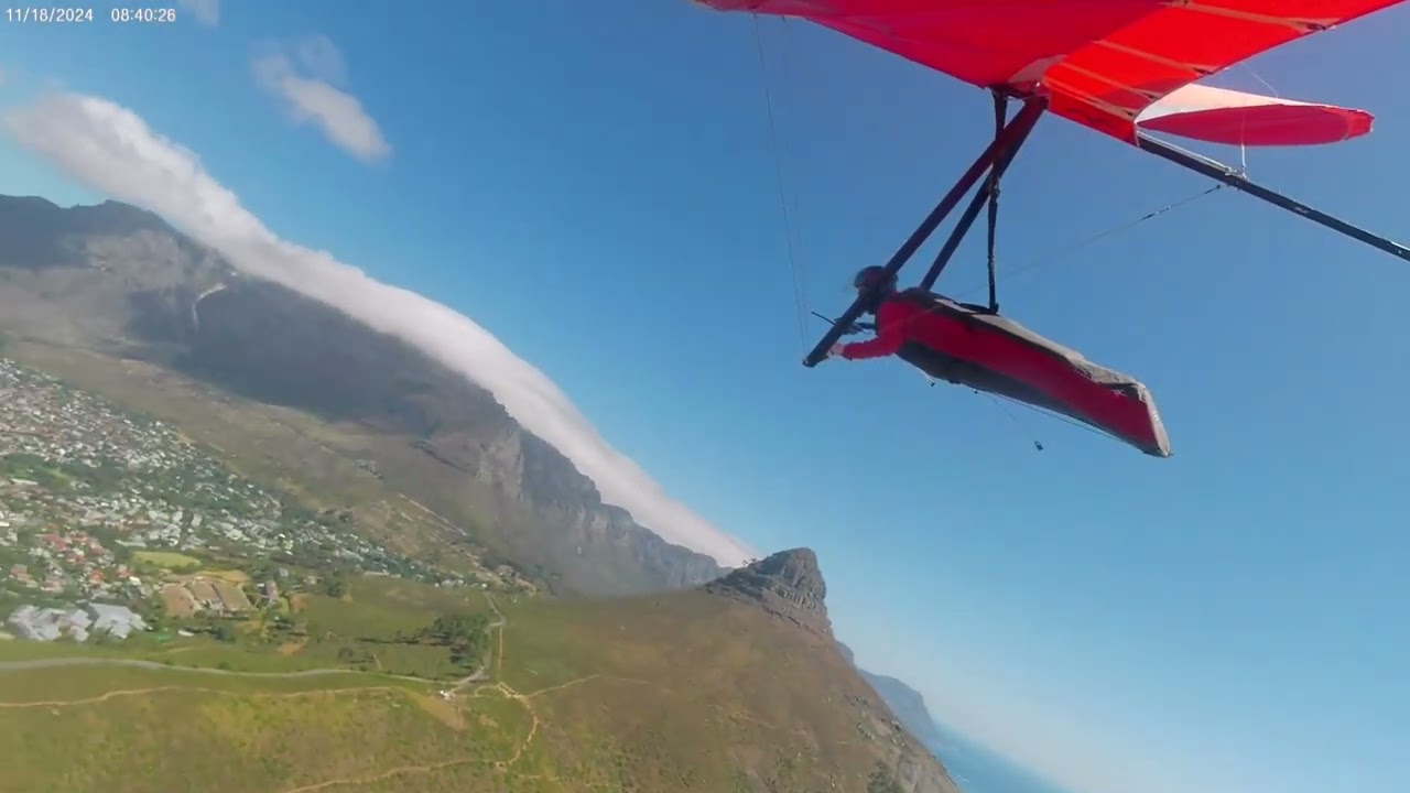 Hang gliding - the unique flying experience. Signal Hill, Cape Town, South Africa. 19th Jan 2025.