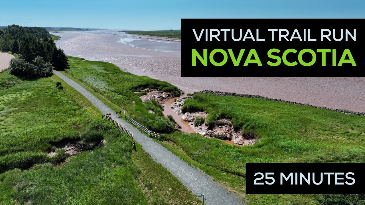 Nova Scotia - Cobequid Traill Run - BEAUTIFUL Ambient Virtual Run in Canada