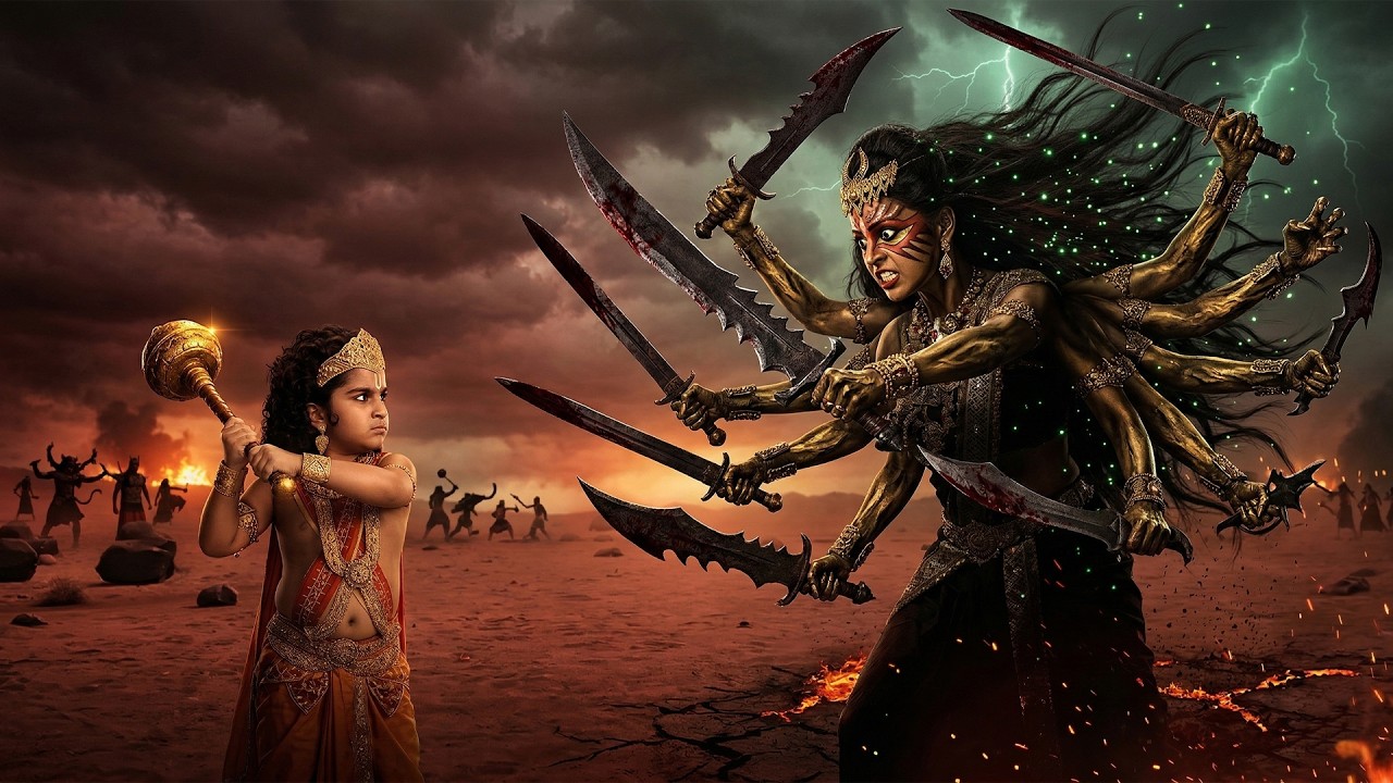 जब रावण की पुत्री पहुँची हनुमान के सामने युद्ध करने | Mahabali Hanuman | Full #movie