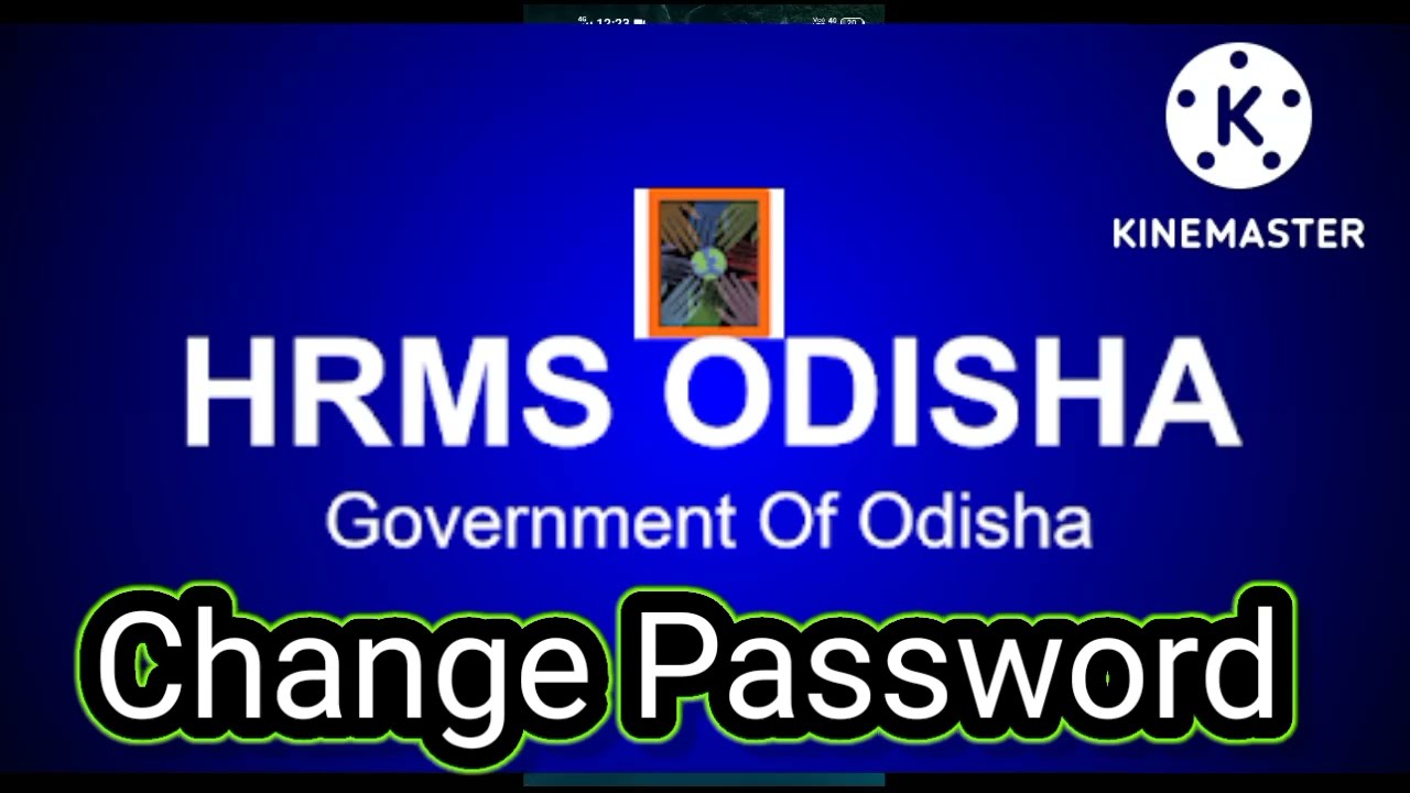 Change password in HRMS Odisha