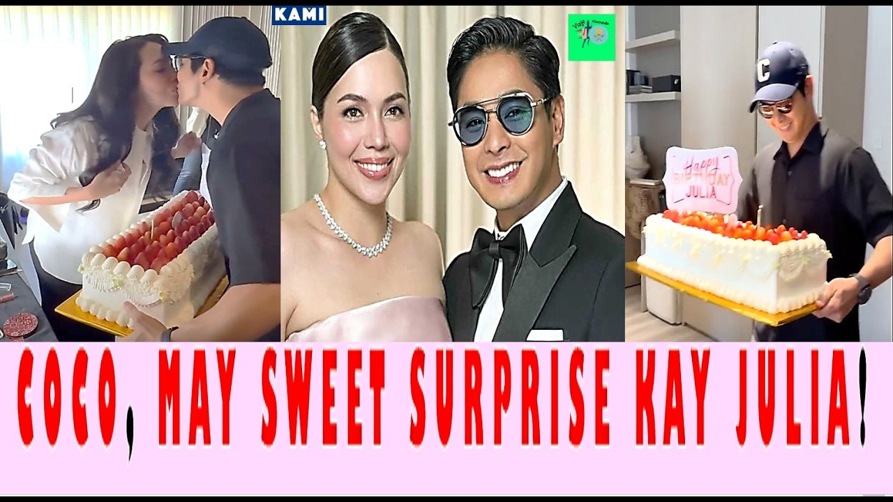 COCO MARTIN, SINURPRESA SI JULIA MONTES SA KANYANG BIRTHDAY! 🎂 #cocomartin #juliamontes #birthday