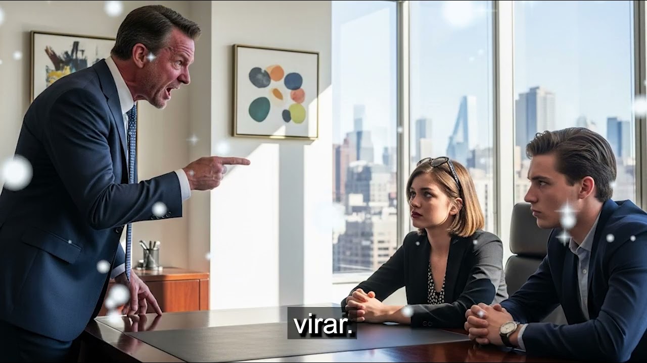 VOCE ACHA QUE EU VOU SER PAI E MARIDO DE DOIS LIXOS IGUAL VOCE  O CEO GRITOU, O QUE ELA FEZ