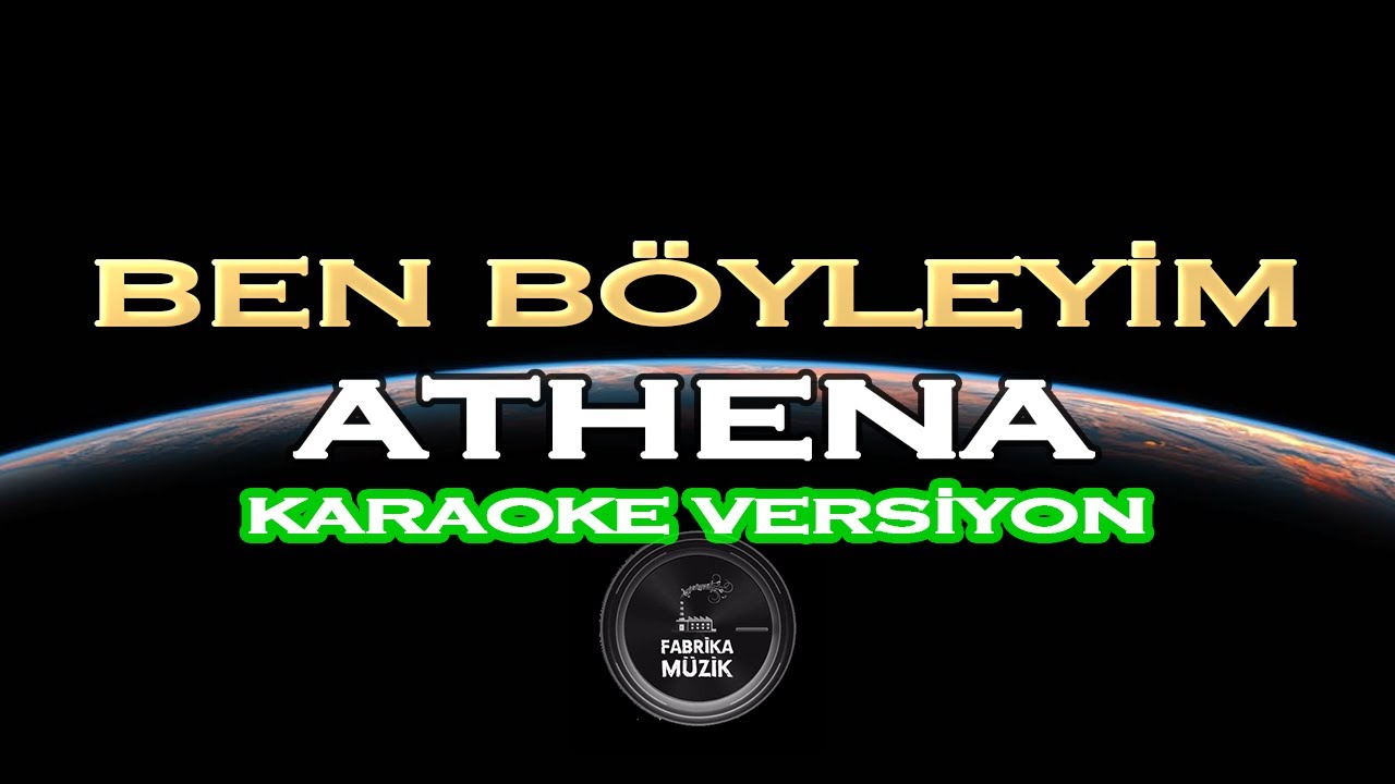 Athena - Ben Böyleyim (Kendi Yolumda) Karaoke #EvdeKal