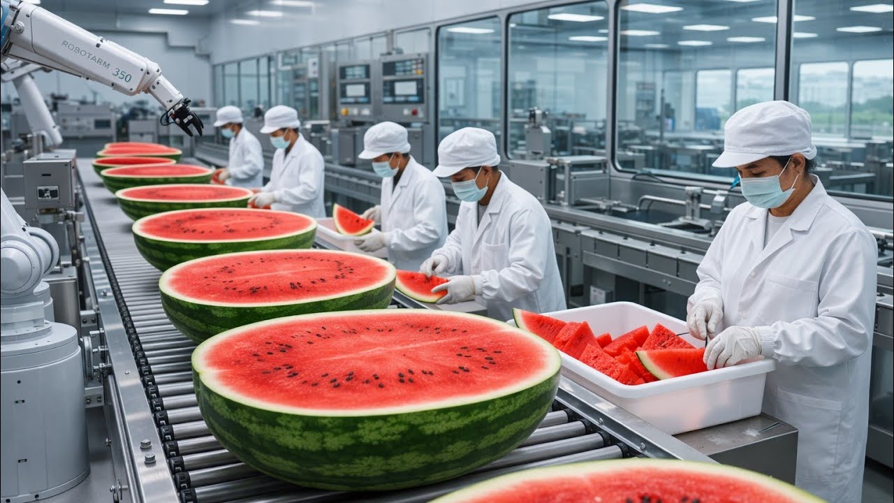 Step Inside This Watermelon Factory See the Complete Process