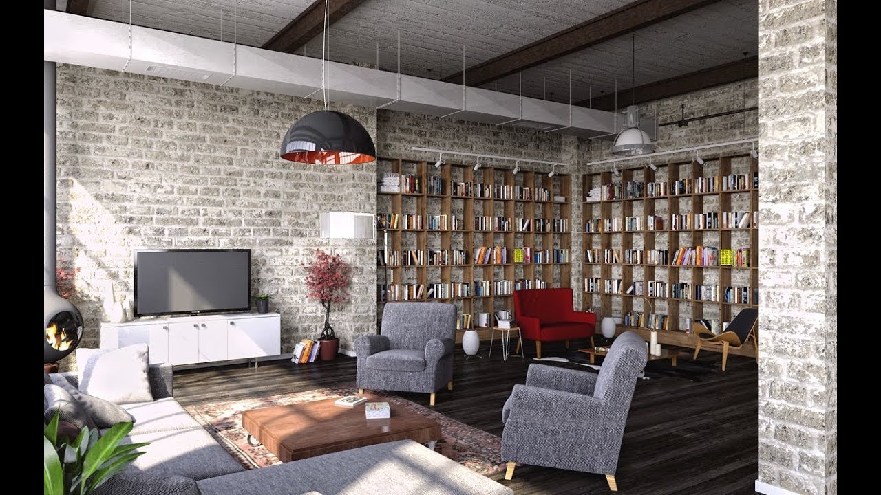 Modern Industrial Style Living Room Design Ideas