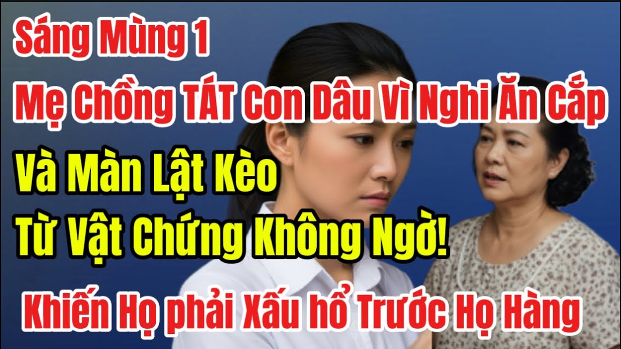 Sáng Mùng 1, Mẹ Chồng TÁT Con Dâu Vì Nghi Ăn Cắp Và Màn Lật Kèo Từ Vật Chứng Không Ngờ!Họ phải XấuHổ