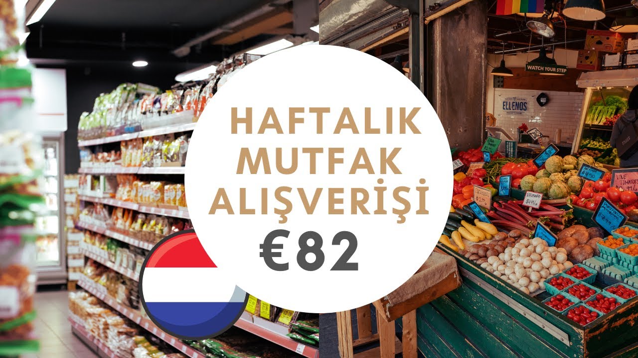 HOLLANDA'DA 1 HAFTALIK MUTFAK ALIŞVERİŞİ NE KADAR TUTAR? PAZAR VE SÜPERMARKETTEN ALDIKLARIMIZ🥬🍅🥕