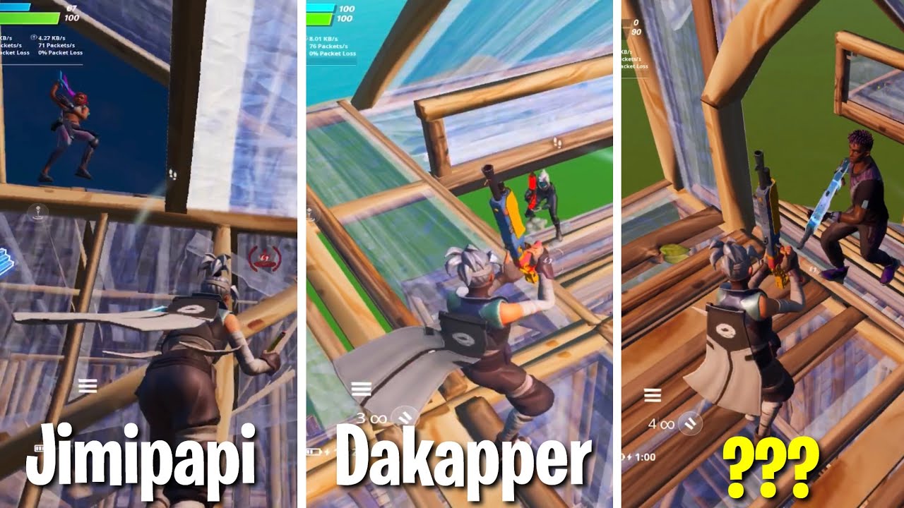 I 1v1&rsquo;d Famous Fortnite Mobile Youtubers and Streamers... (Dakapper, Jimipapi, IOS Void, etc...)